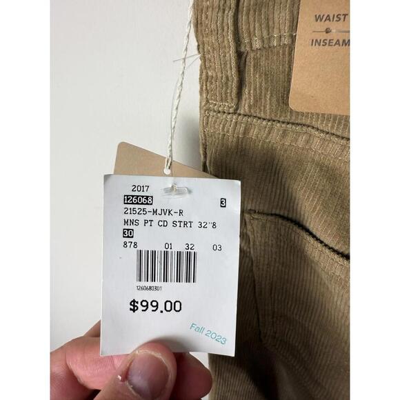 *NWT* Patagonia Organic Cotton Corduroy Jeans Men's 30x32 Pants Khaki. - Picture 4 of 4